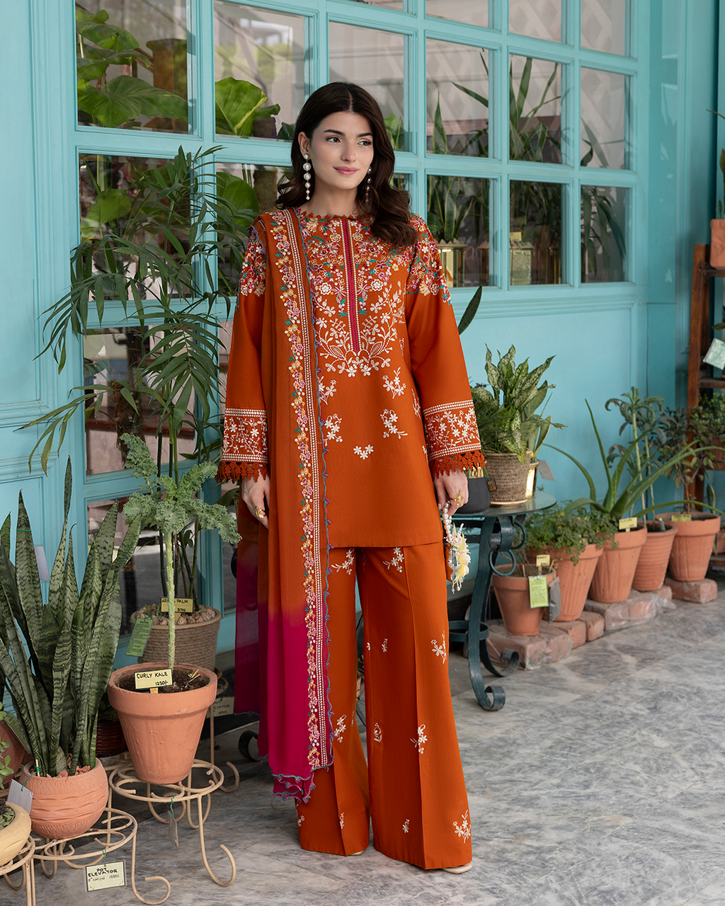 Miel - Stitched 3 Piece Embroidered Lawn