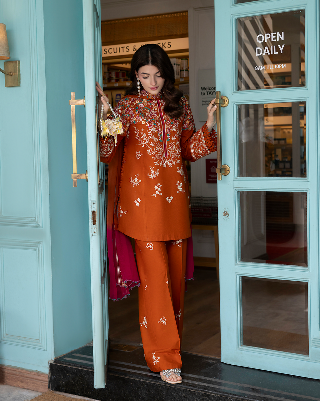 Miel - Stitched 3 Piece Embroidered Lawn