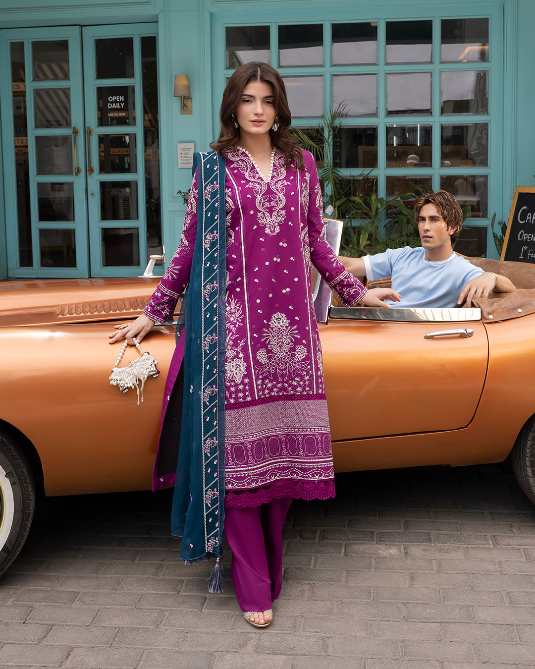 Amour - Stitched 3 Piece Embroidered Lawn