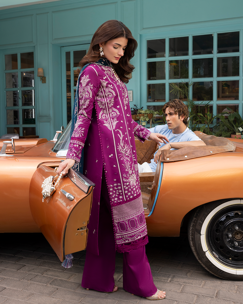 Amour - Stitched 3 Piece Embroidered Lawn