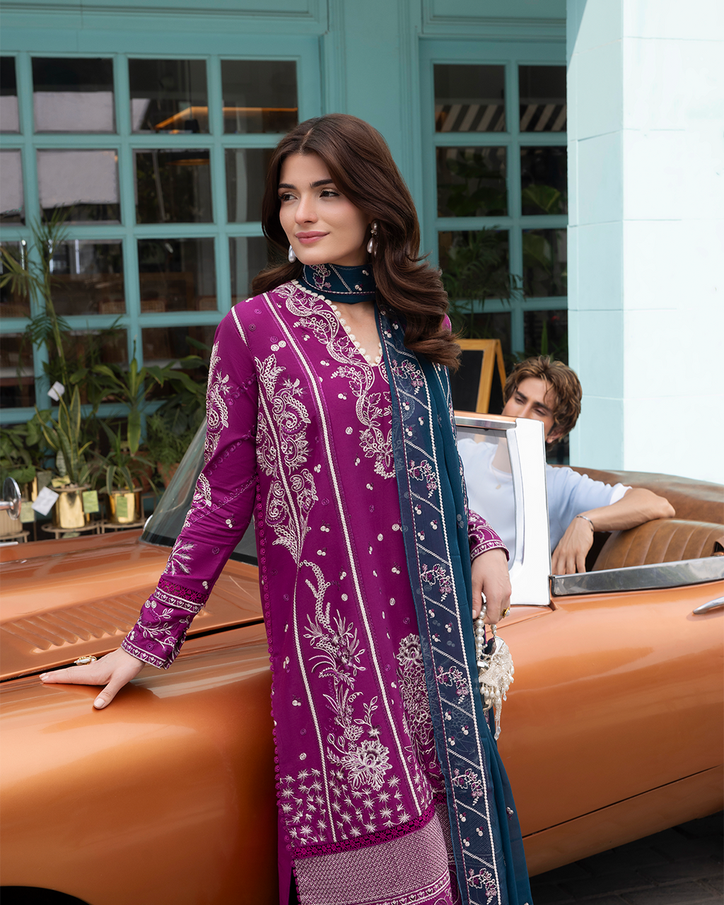 Amour - Stitched 3 Piece Embroidered Lawn