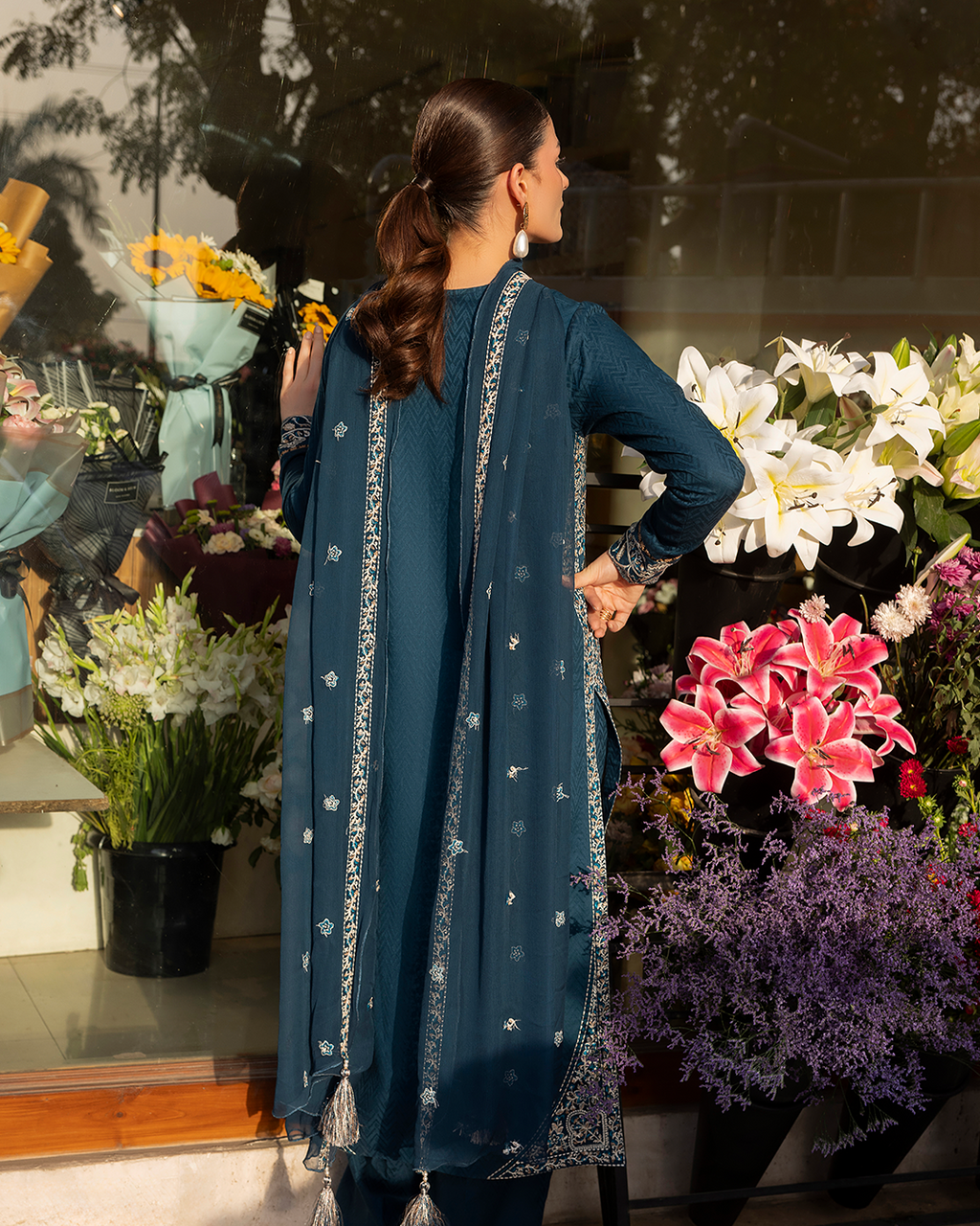 Coeur - Stitched 3 Piece Embroidered Lawn