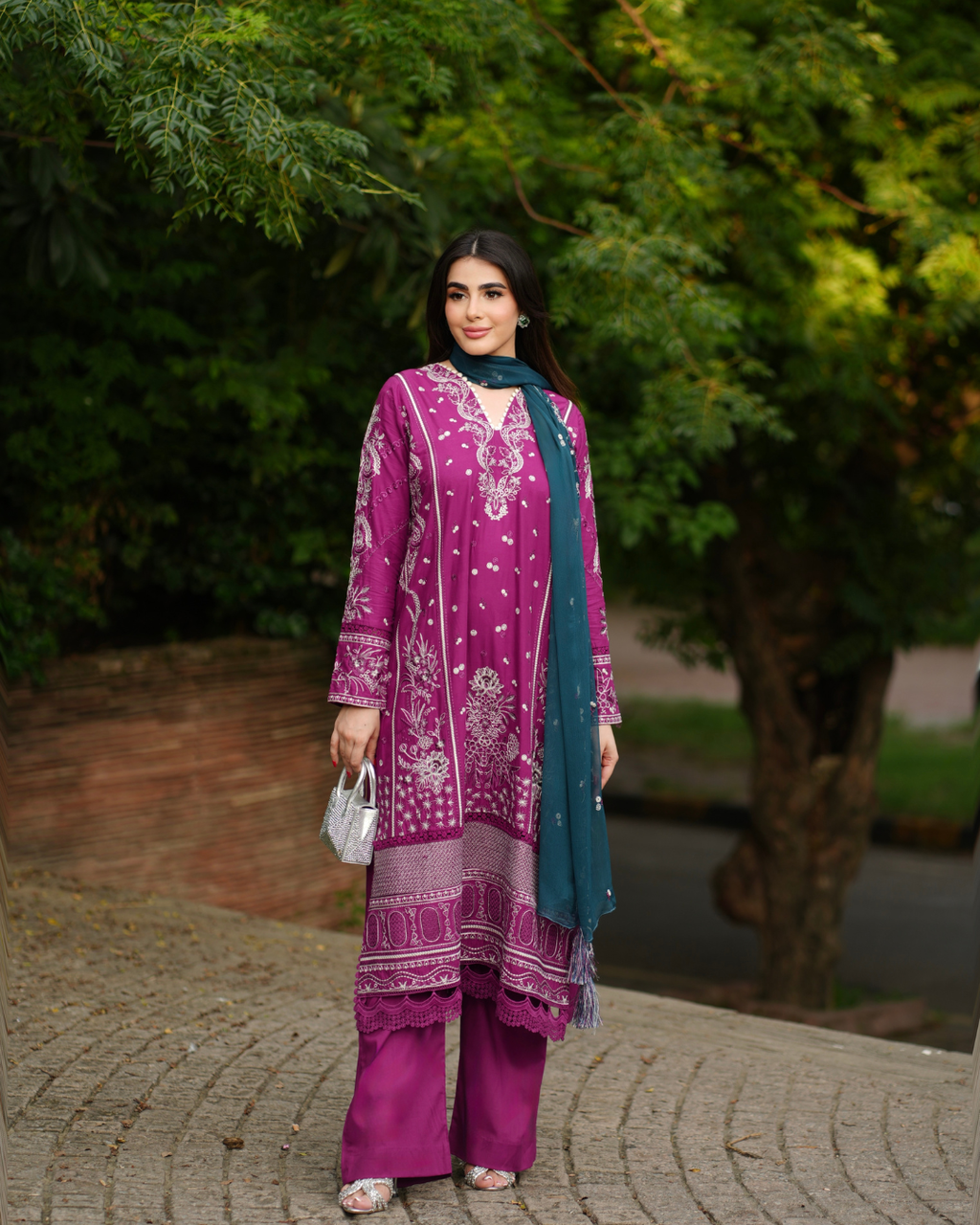 Amour - Stitched 3 Piece Embroidered Lawn