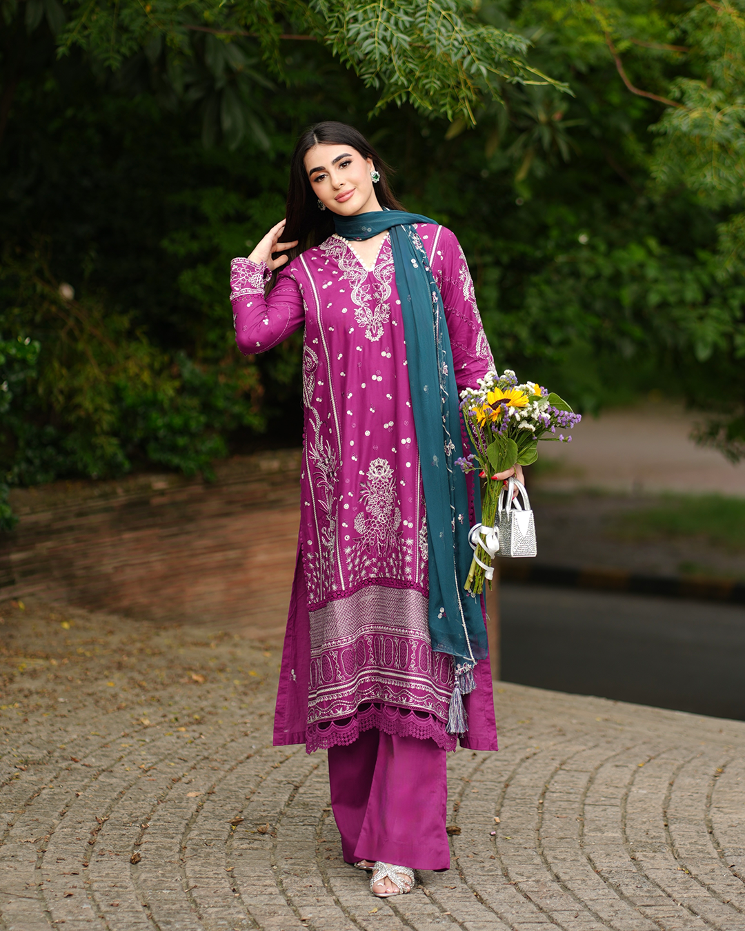 Amour - Stitched 3 Piece Embroidered Lawn